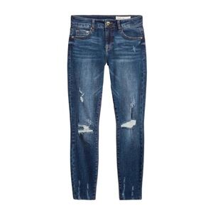 Pistola Jeans‎ Women's Size 27 US Lanissa Distressed Denim Mid Rise Raw Hem